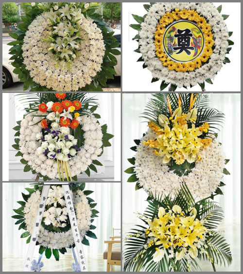 山西运城河津市樊村镇干涧村花圈速递